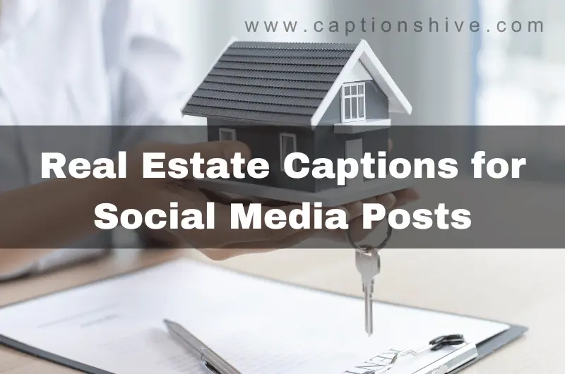 Real Estate Captions for Social Media Posts