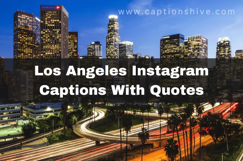 360+ Best Los Angeles Instagram Captions With Quotes 2024