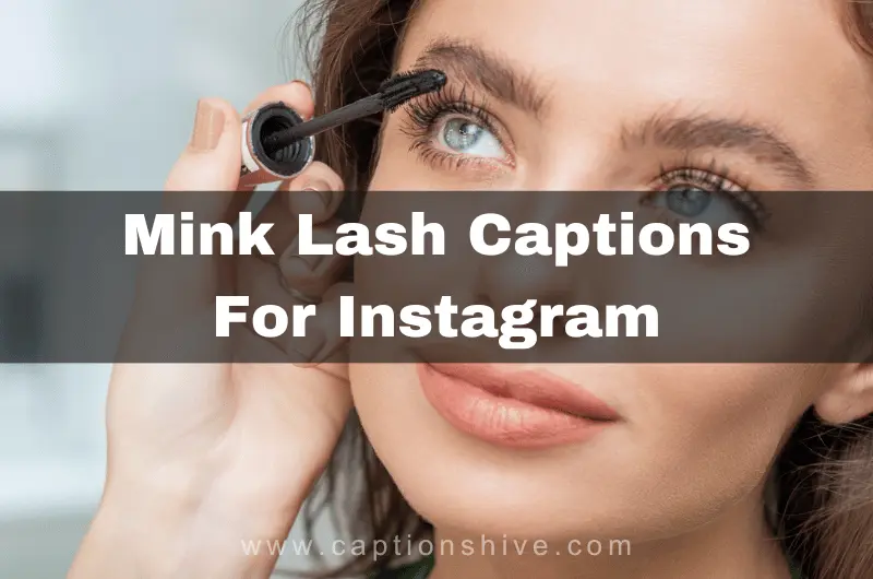 240+ Best Mink Lash Captions For Instagram In 2024