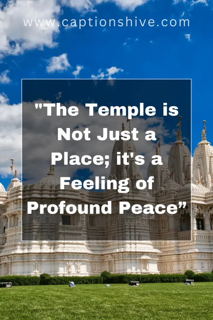 Positive Temple Quotes For Instagram