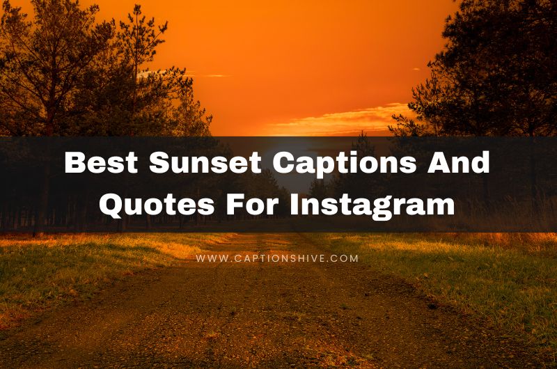 Best Sunset Captions And Quotes For Instagram