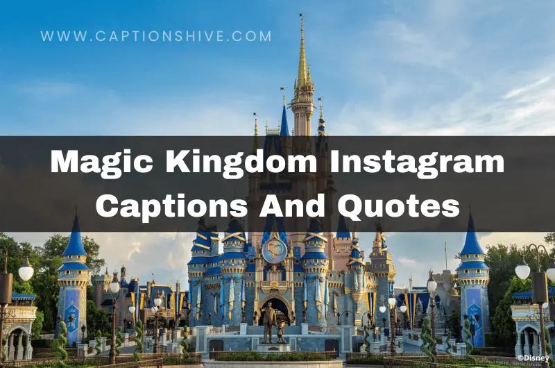 Magic Kingdom Instagram Captions And Quotes