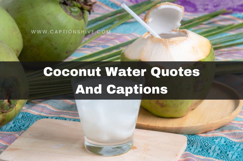 Coconut Water Quotes And Captions