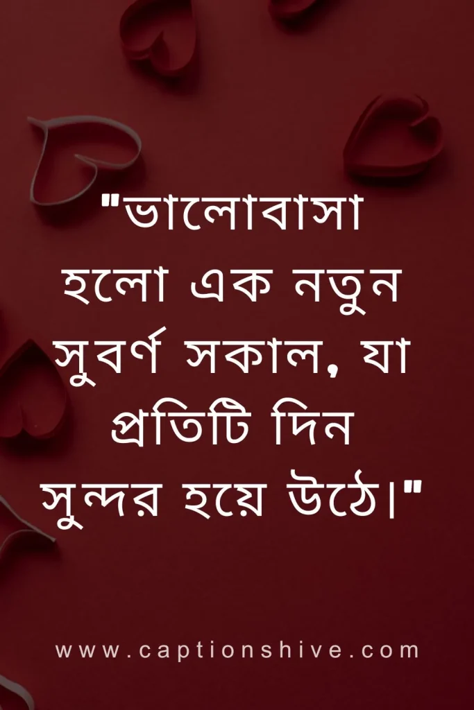 বাংলায় শুভ প্রেমের উক্তি (Happy Love Quotes in Bengali)