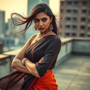 Attitude Instagram captions for saree