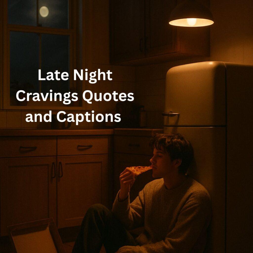 Late Night Cravings Quotes and Captions for Instagram
