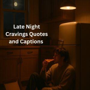 Late Night Cravings Quotes and Captions for Instagram