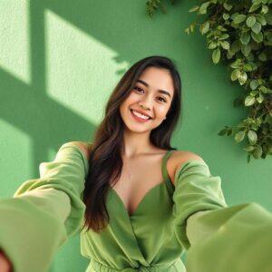 Emerald Captions for Selfies