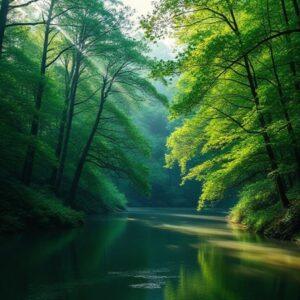 Emerald Green Nature Captions