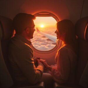 Romantic Airplane Captions