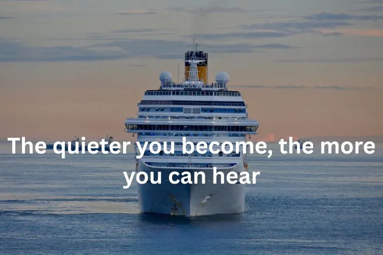 Calm & Peaceful Ship Captions