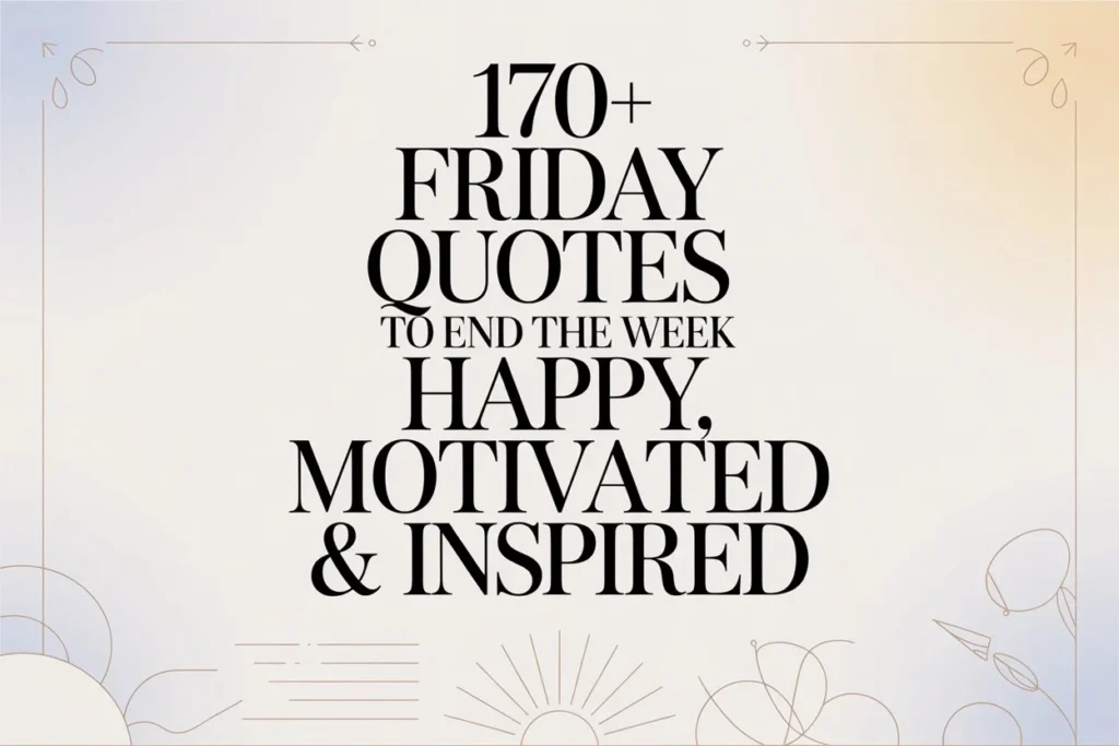 170+ Friday Quotes to End the Week Happy, Motivated & Inspired