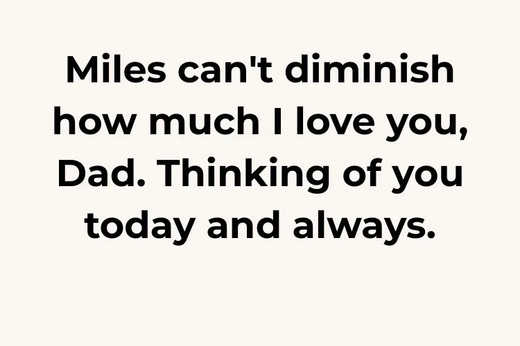 Long-Distance Father's Day Messages