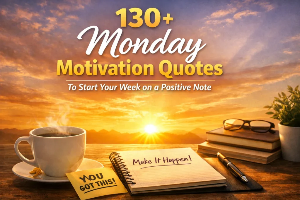 130+ Monday Motivation Quotes to Start Your Week on a Positive Note