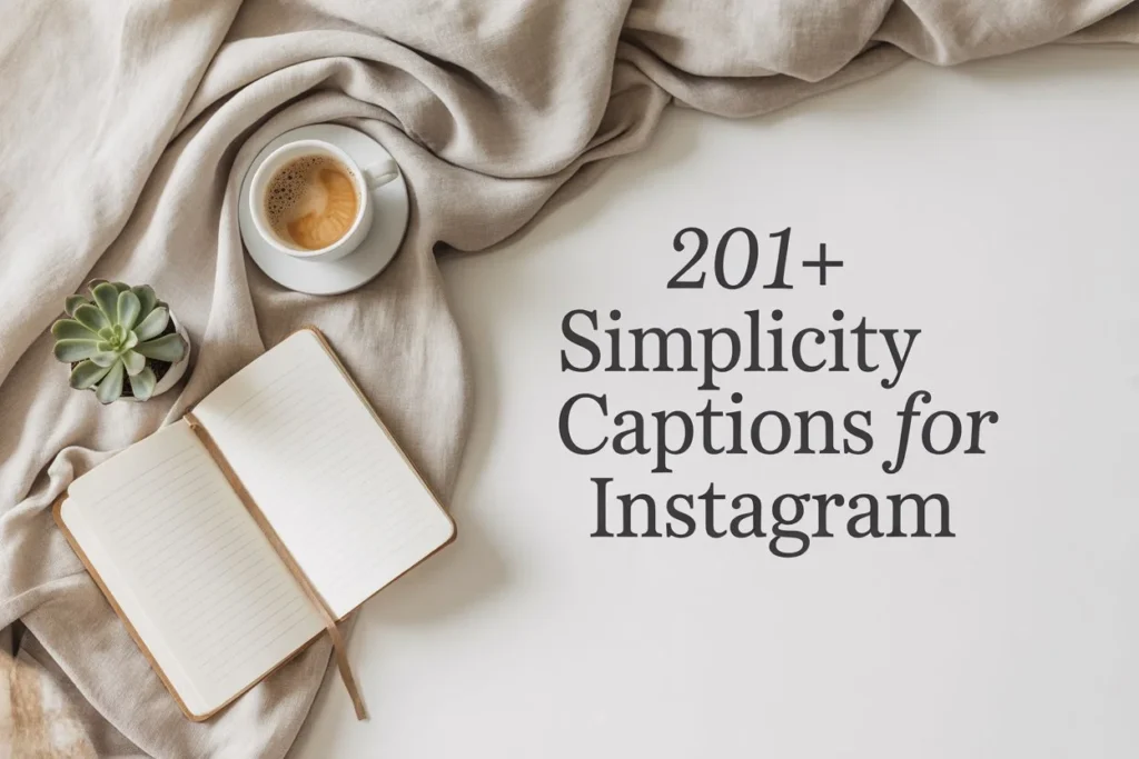 201+ Simplicity Captions for Instagram (Minimal, Aesthetic & Inspiring)