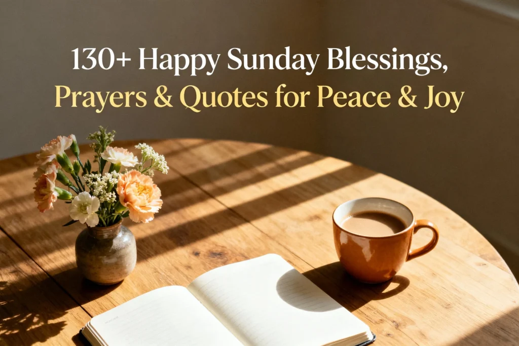130+ Happy Sunday Blessings, Prayers & Quotes for Peace & Joy
