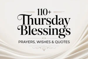 110+ Thursday Blessings, Prayers, Wishes & Quotes to Start Your Day Right