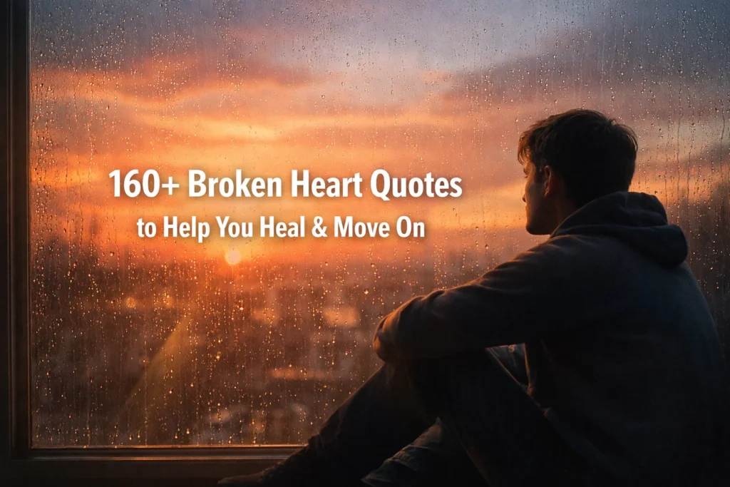 160+ Broken Heart Quotes to Heal, Move On and Feel Less Alone