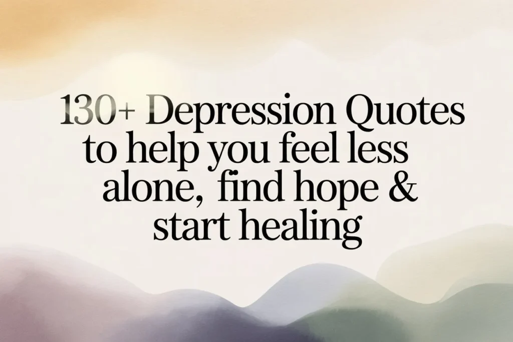 130+ Depression Quotes to Help You Feel Less Alone, Find Hope & Start Healing