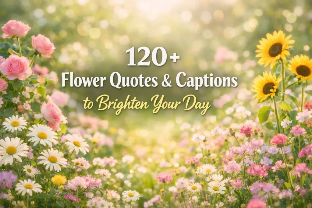 120+ Flower Quotes & Captions to Brighten Your Day