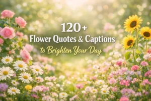 120+ Flower Quotes & Captions to Brighten Your Day