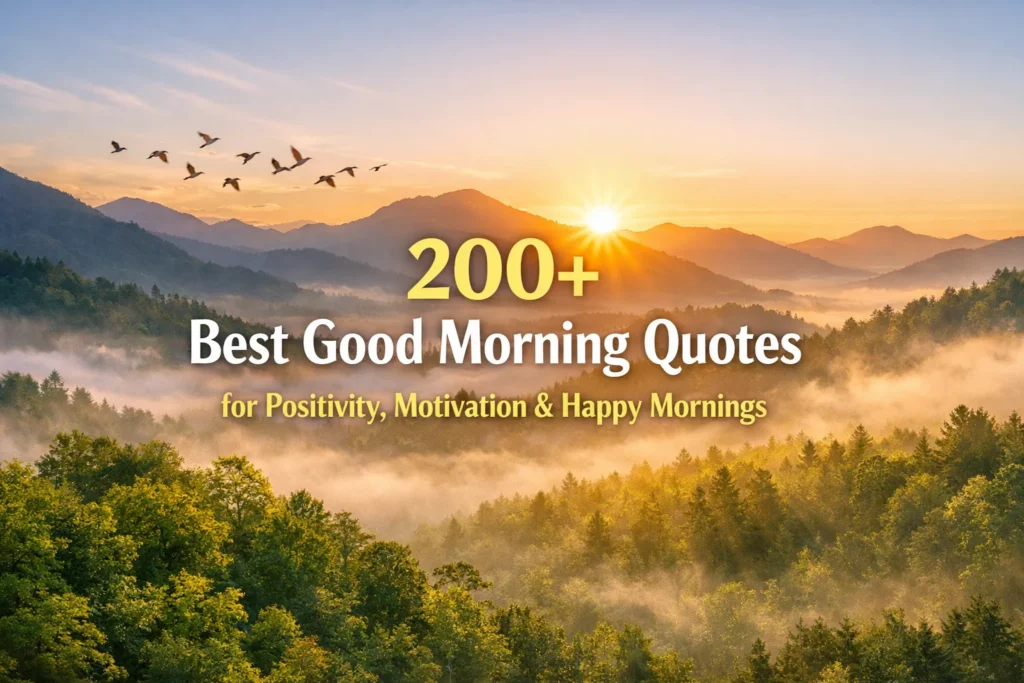 200+ Best Good Morning Quotes for Positivity, Motivation & Happy Mornings