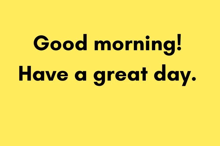 Short & Simple Good Morning Texts
