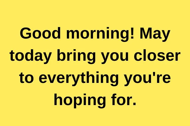 Sweet Good Morning Messages
